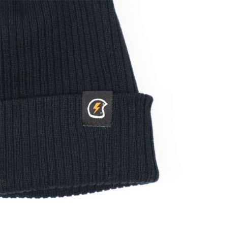 czapka zimowa czarna flash helmet