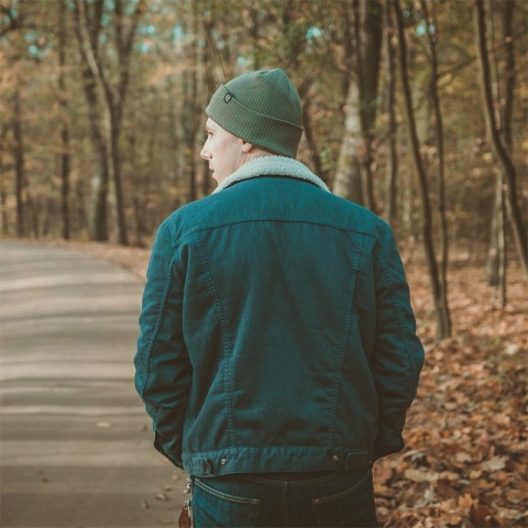 czapka zimowa zielona flash helmet
