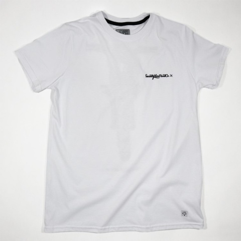 koszulka motocyklowa biała scrambler