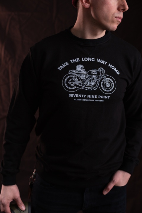 bluza motocyklowa czarna Take The Long Way Home