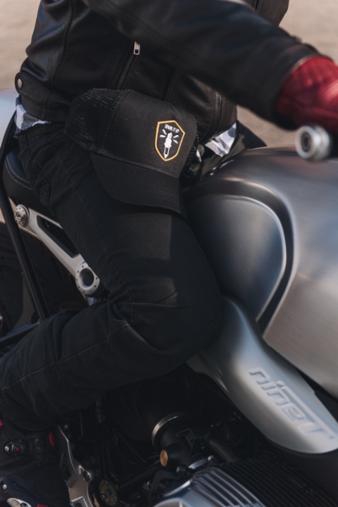 czapka z daszkiem motocyklowa czarna Spark It Up