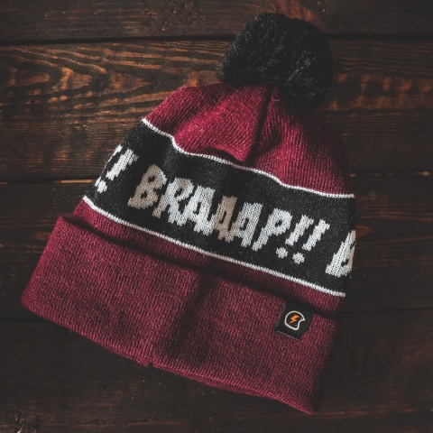 Czapka Zimowa 79 Point Braaap! - Burgundowa