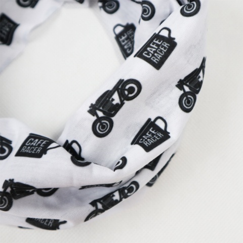 Komin motocyklowy 79 Point White Cafe Racer