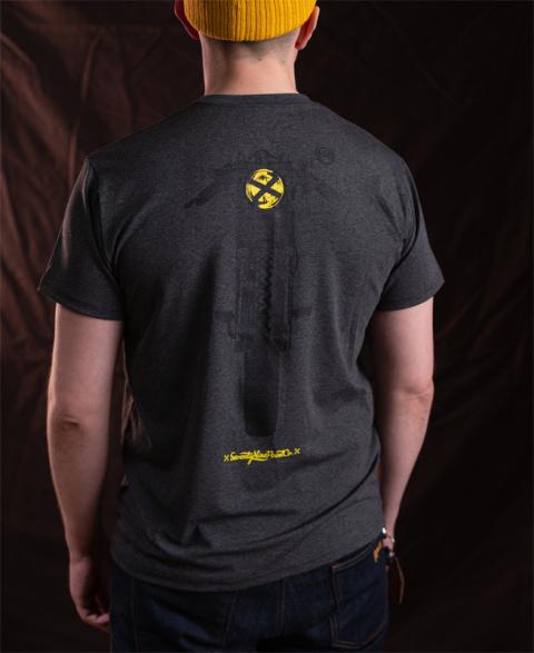 koszulka motocyklowa szara cafe racer