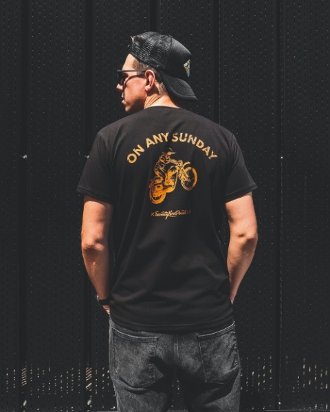 koszulka motocyklowa czarna on any sunday