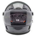 kask motocyklowy vintage biltwell gringo sv szary polysk