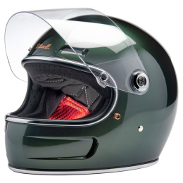 kask motocyklowy vintage biltwell gringo sv metallic sierra green