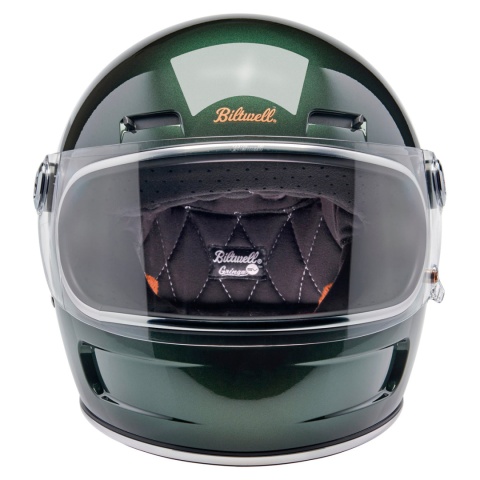 kask motocyklowy vintage biltwell gringo sv metallic sierra green