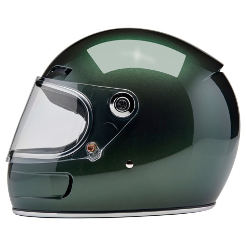 kask motocyklowy vintage biltwell gringo sv metallic sierra green