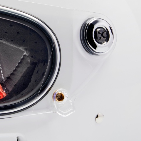 kask motocyklowy vintage biltwell gringo sv bialy polysk