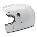 kask motocyklowy vintage biltwell gringo sv bialy polysk