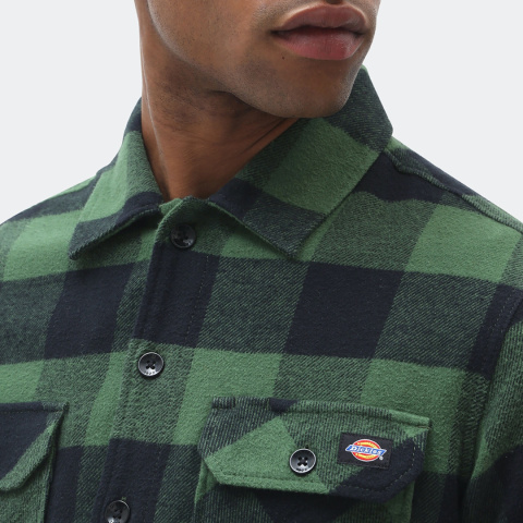 Koszula Męska Dickies Sacramento w kratę - Pine Green