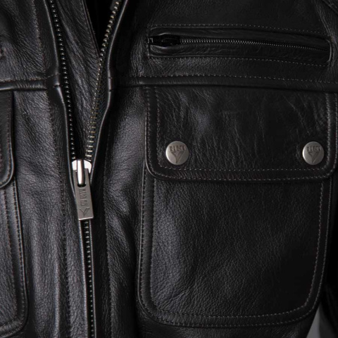 klasyczna skórzana kurtka motocyklowa