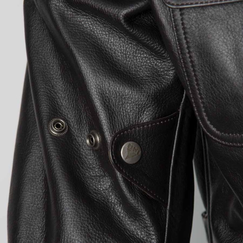 klasyczna skórzana kurtka motocyklowa