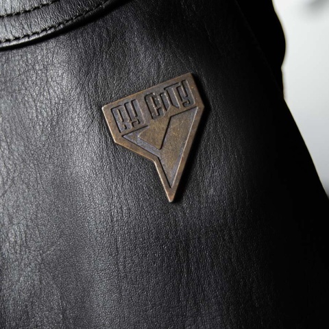 Kurtka skórzana By City Sahara - Brązowa